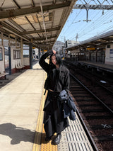 DIAGONAL WRAP SKIRT