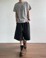 Add Stripe Bermuda Denim Pants