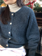 [MADE] ペティモヘアバックルカーディガン