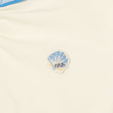 VネックスリムフィットTシャツ [IVORY]