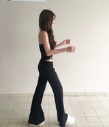 angel bibi low bootcut training pants