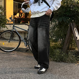 LMN Tino snap brush wide denim pants (2 colors)