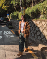 Bear brush mohair cardigan