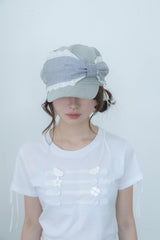angel ribbon cap(gray)