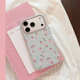 Strawberry & Star INS Style Soft iPhone Case (iPhone 13–17 Series)