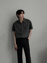 ASCLO Nylon Pigment Short Sleeve Shirt (5color)