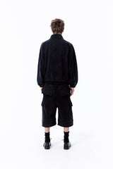 VINTAGE OVER SWEAT SHORTS (BLACK)