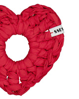 Crochet Heart Scrunch - Red