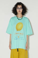 サマーショートスリーブTシャツ ウィズ カラーブロッキング＆ブレーザブルプリントカジュアルウェア