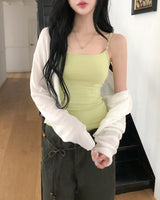 Lychee Bead Strap Sleeveless