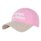 2-Tone Washed Ball Cap - Pink