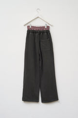 Hang Pigment Sagging Pants
