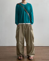 Wale Linen V-neck Knit