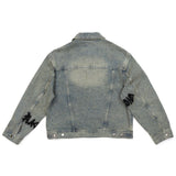 BBD Graffiti Metal Logo Denim Jacket (Rusty Blue)
