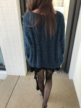 アンバランスフリルミニスカート