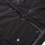 Nylon RIB Flash Line Jacket - BLACK