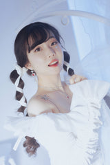 Heart Jewel Princess Earring - Rosepink
