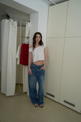 Harbor ribbon blouse_ivory