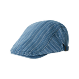 Stitch Stripe Hunting Cap (Blue Denim)