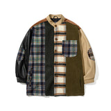 HALF-TURTLENECK MIX JACKET