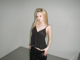 krish cubic  bustier top(2 color)
