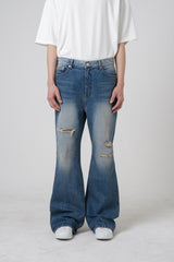 FLARE FIT DENIM PANTS