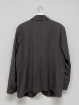 [unisex] カーブ3ボタンオーバーフィットブレザージャケット