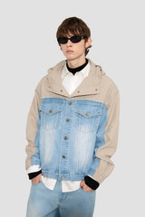 DENIM ANORAK BLUE