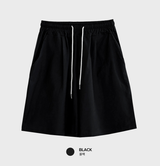 [ LOOKPLE x LEBELMENT ] クールピンタックリネンワイドショーツ