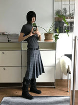 (起毛素材) ショートスリーブタートルネックT