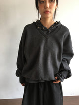 Lilac Peach V-Neck Sweatshirt (5 Colors)
