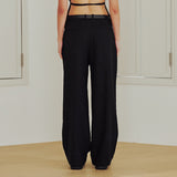 Linen Wide Pants (BLACK)