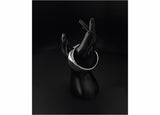 minimal bold silver bangle