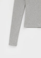 [B-BASIC] ソフトフリースUネック長袖Tシャツ (2SIZE)