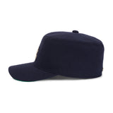 Leaf Chain VZ Monogram Pillbox Cap / Navy