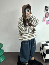 MINK🐻🧸RIVET STRING LONG WIDE PANTS 💙🖤2COLOR