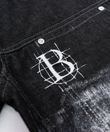 BBD Anxiety Smoke Graphic Denim Jacket (Black)