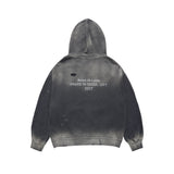 25FW DISTRESSED HOODIE BLACK