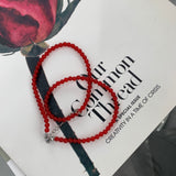 Red Mano Dot Necklace