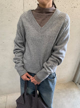 ノベット ストライプ フリル ハーフ ポーラー Tシャツ