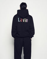 25FW COLOR LOGO HOODIE BLACK