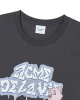 25FW 3D ACベアスプレイショートスリーブTシャツ チャコール