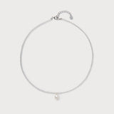Ashore Pendant Necklace, white