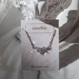 [VIVIZ Eunha Necklace] Heavenly Crystal Necklace - Silver (Regular Length Version)