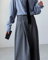 Mason Pintuck Wide Slacks