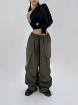 (UNISEX) WIDE BOX-POCKET LOOSE-FIT AUTUMN DENIM