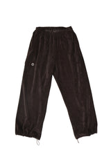 VELOUR PANTS -BROWN