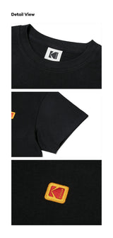 (WOMAN) SIGNATURE LOGO SHORT T-SHIRT【DEEP BLACK】