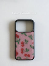 Cherry Blush Epoxy Silver Case