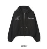 オーブレタリングセミクロップフードジップアップ